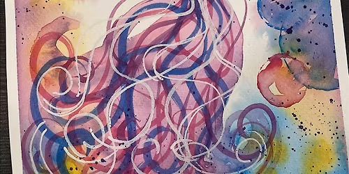 Bubble Jellyfish watercolor class at The Vineyard at Hershey