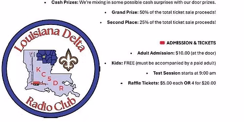 LA Delta Hamfest — 6620 Frontage Rd, Monroe, LA 71202-4002, United States