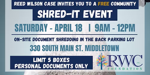 FREE Community Shredding Event