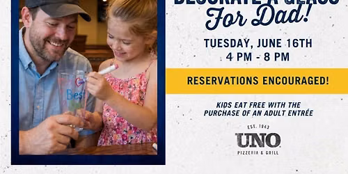 Decorate A Glass For Dad For Father's Day!