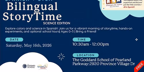 Bilingual Storytime: Science Edition at Goddard Pearland Parkway