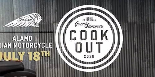 Great Summer Cook Out at Alamo Indian Motorcycle