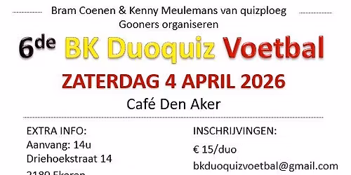 6de BK Duoquiz Voetbal