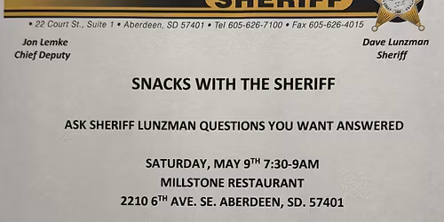 SNACKS WITH THE SHERIFF