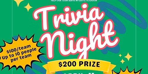 TRIVIA NIGHT PARTY FUNDRAISER