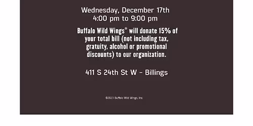 Billings Eat Wings, Raise Funds!