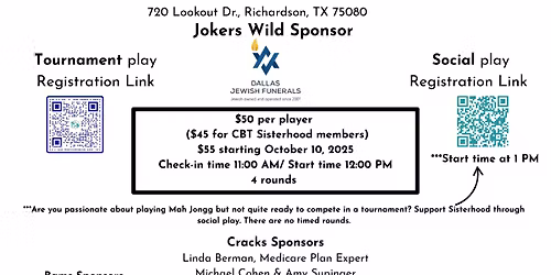 7th Annual Esther Cohen Mah Jongg Tournament