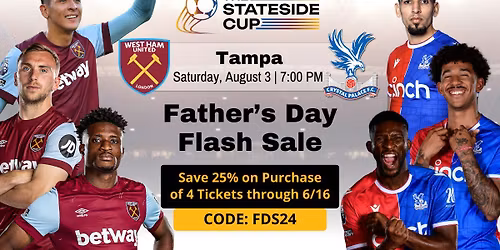 Crystal Palace FC vs West Ham United FC Tickets