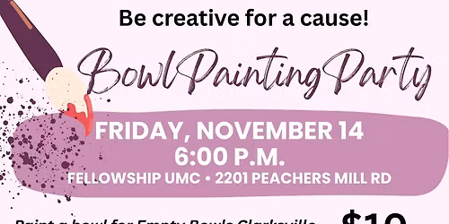 Empty Bowls Paint Night