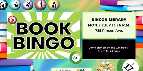 Book Bingo for All Ages at Rincon Library