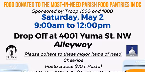 Spring Food Drive: Help Feed 800+ Families!
