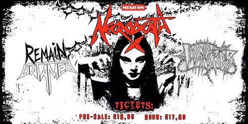 NECRODEATH + WITCHFUKKER + REMAIN UNTAMED | MUSICON, DEN HAAG