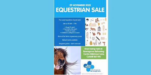 Blue Cross Equestrian Sale