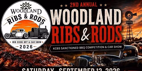 2nd Annual Woodland Ribs & Rods Rib Cook Off & Car Show