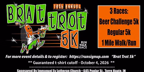 10th Annual Brat Trot 5k