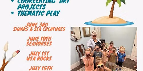 July 1- Preschool Art and Play (Students 4-6years old)