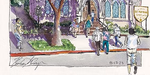 WORKSHOP:  Urban Sketching \u2013 Pencil, Pen, Paint! with Richard Scruggs