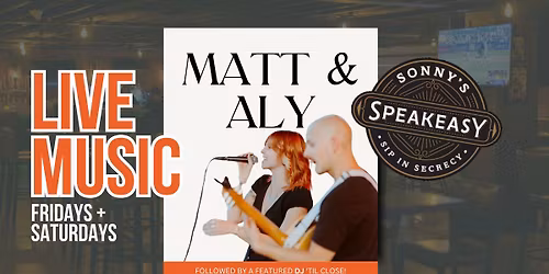 Matt & Aly - Live Music @ Sonny D's (Every Fri + Sat)