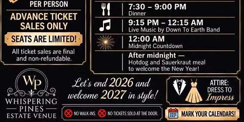 Ring in 2027 at Whispering Pines 