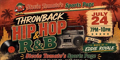 THROWBACK HIP HOP @ STEVIE TOMATO'S! \ud83d\udcfb
