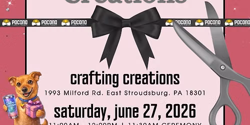 Crafting Creations Grand Opening Ribbon Cutting