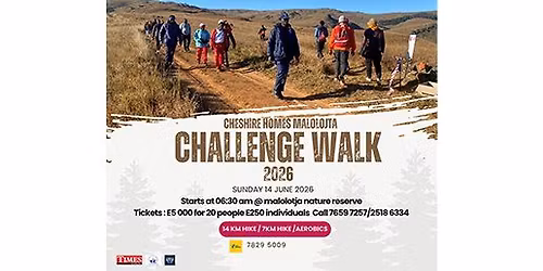 Cheshire Homes-Malolotja Challenge Walk