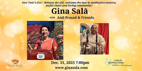 New Year\u2019s Eve World Chant Celebration with Gina Sal\u0101 and Friends