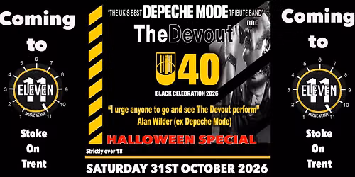 Depeche Mode tribute The Devout Halloween special live at Eleven Stoke
