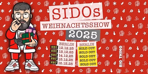 SOLD OUT l SIDOs WEIHNACHTSSHOW 2025 l 16.12. Berlin