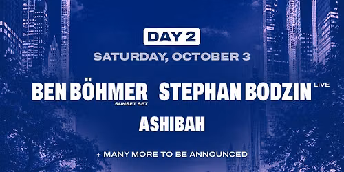We Belong Here Central Park: Ben Bohmer & Stephan Bodzin - Saturday