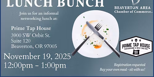 Lunch Bunch at Prime Tap House