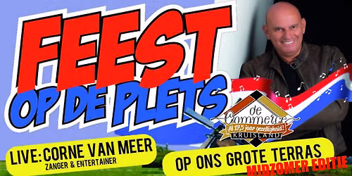 Feest op de Plets met Corn\u00e9 van Meer