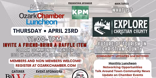 April 2026 Ozark Chamber Luncheon