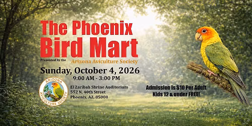 2026 Arizona Aviculture Society Fall Bird Mart