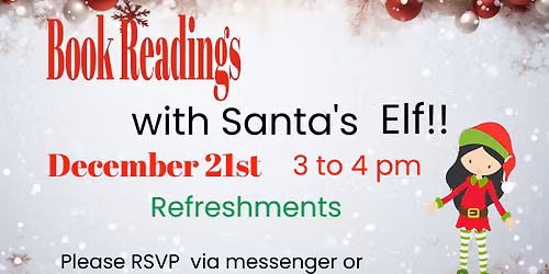 Book reading with Santa's Elf