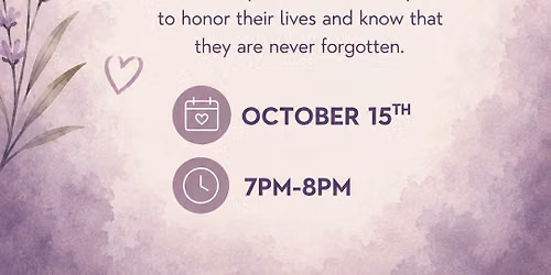 Light the Night Pregnancy and Infant Loss Awareness Prayer Service