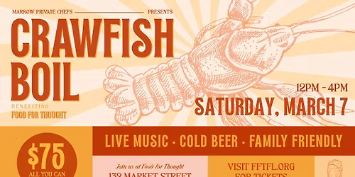 Food For Thought and Marrow Private Chefs, Crawfish Boil