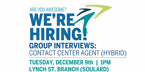 Group Interviews at Together Credit Union: Contact Center Agent (HYBRID ROLE)