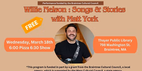 Willie Nelson: Songs & Stories with Matt York and Pizza Hut