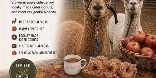 Cider & Donuts with Alpacas