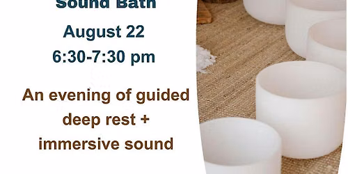 Monthly Crystal Singing Bowl Sound Bath