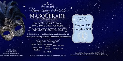 6th Annual Unmasking Suicide Masquerade Ball