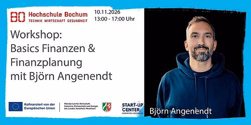 Startup Finance Basics - Finanzen & Finanzplanung mit Bj\u00f6rn Angenendt