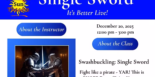 Swashbuckling: Single Sword