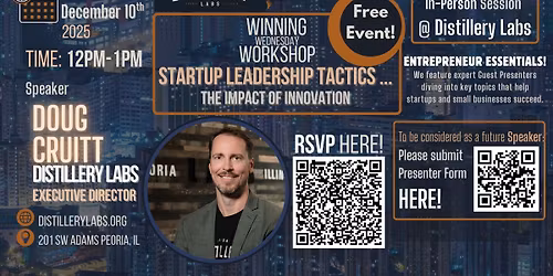 Winning Wednesday Workshop: Doug Cruitt, Executive Director of Distillery Labs