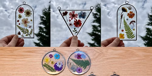 Stained Glass: Pressed Flower Suncatcher