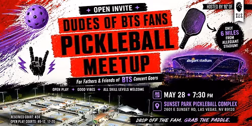 Dudes of BTS Concert Goers | Vegas Pickleball MeetUp