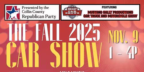 Collin County GOP Car Show -- November 9