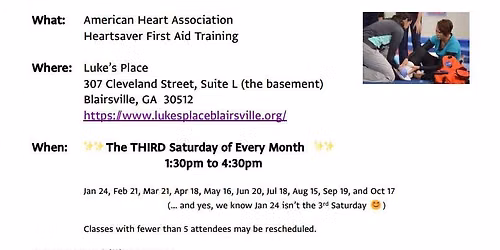 Heartsaver First Aid Training