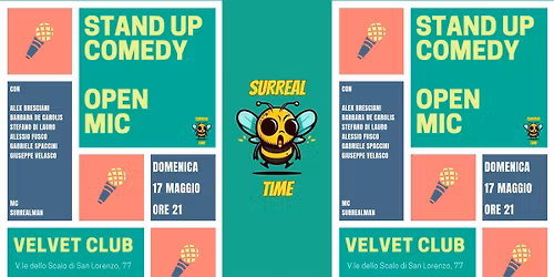 STAND UP COMEDY OPEN MIC @VELVET CLUB, SAN LORENZO